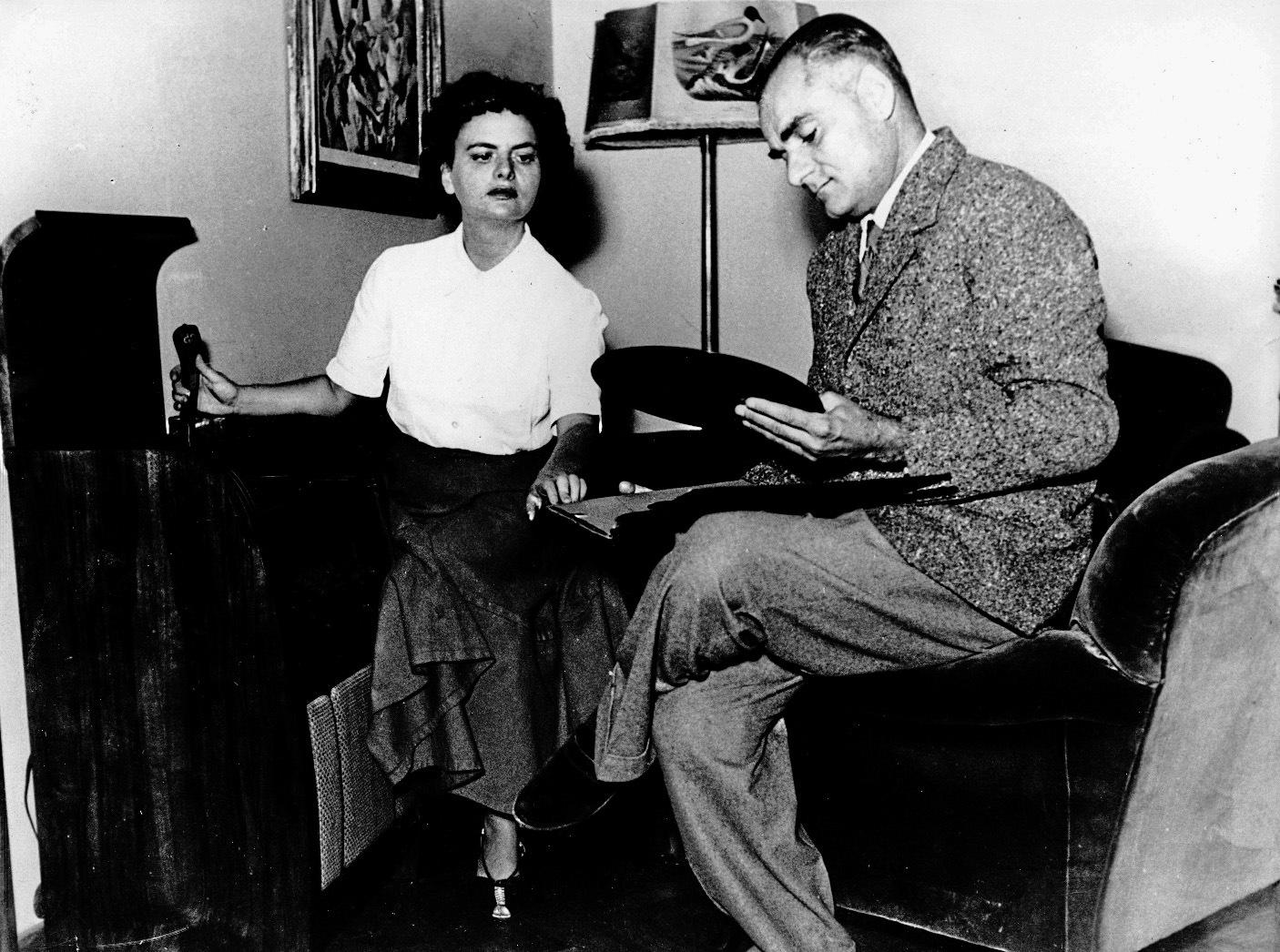 Alberto Moravia e Elsa Morante